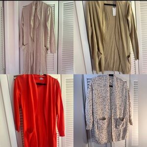 4 pc Boutique Cardigan Bundle - Cozy, Neutral, Laying Capsule